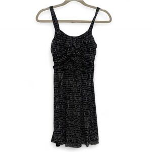 Y2K The Limited Black Boho Print Tank Mini Dress